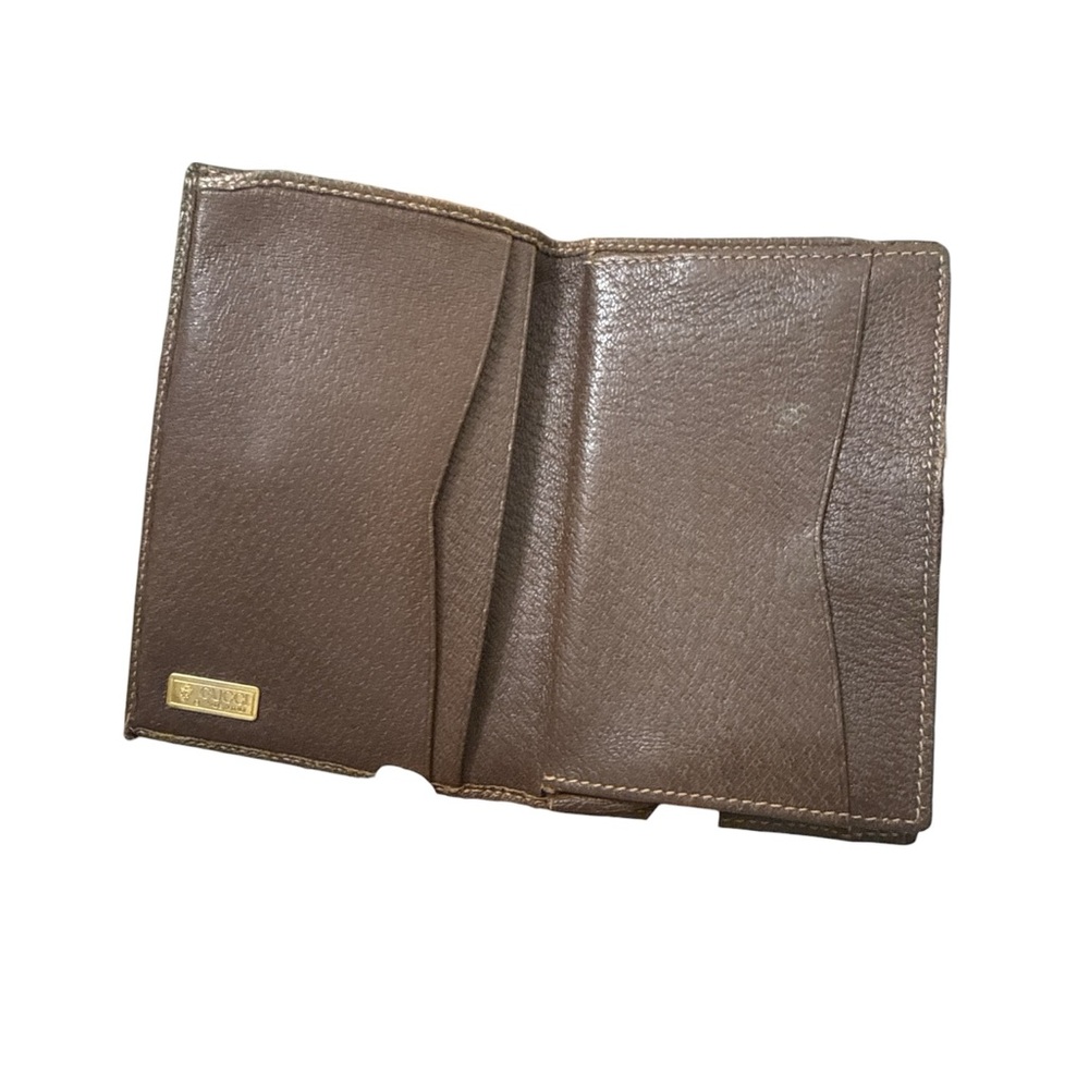Gucci Vintage Beige and Brown GG Canvas Wallet Authentic - Picture 6 of 8